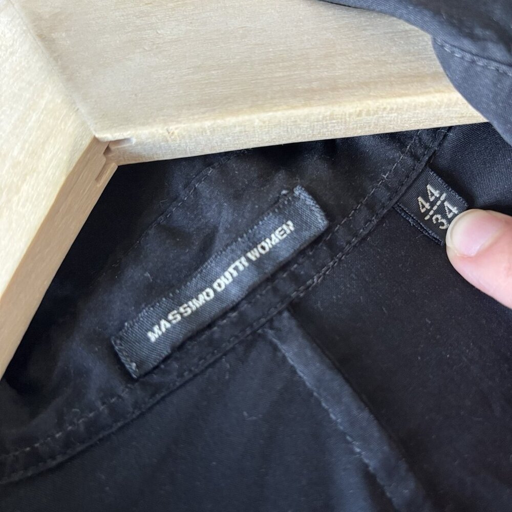 Massimo Dutti Womens Black Shirt‎ Size 44/34 Minimalist Professional Office - Picture 11 of 15